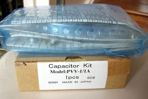 Sony PVV-1/1A Capacitor Kit genuine VCR VTR parts made in Japan#a