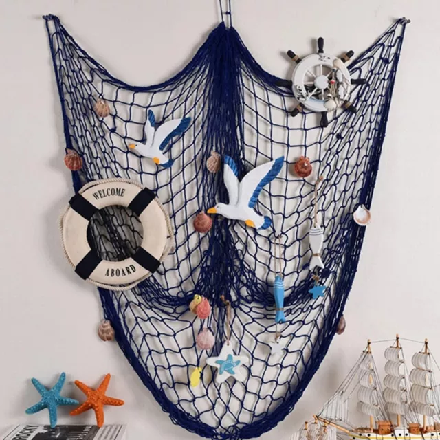 Red de pescado decorativa fiesta sirena bajo el mar fiesta pirata decoración]