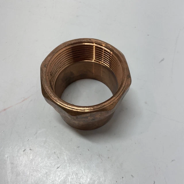 2-1/2" Adapter C x F - Wrot Copper, 603  2-1/2 inch Wrot Copper Female Adapter,