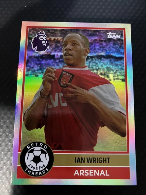 Carte Topps Premier League 2026 - Ian Wright Retro Threads (381) Arsenal, Neuve
