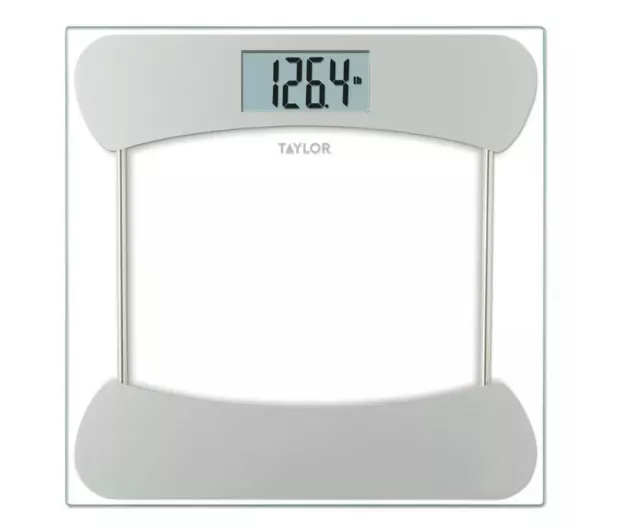 Taylor Digital Glass Scale with Stainless Steel Accents Clear