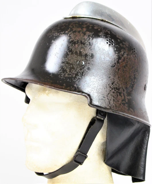 WW2 WK2 FFW FLP M34 Helm Stahlhelm Feuerwehr Feuerlöschpolizei Größe 55 RAR 6420