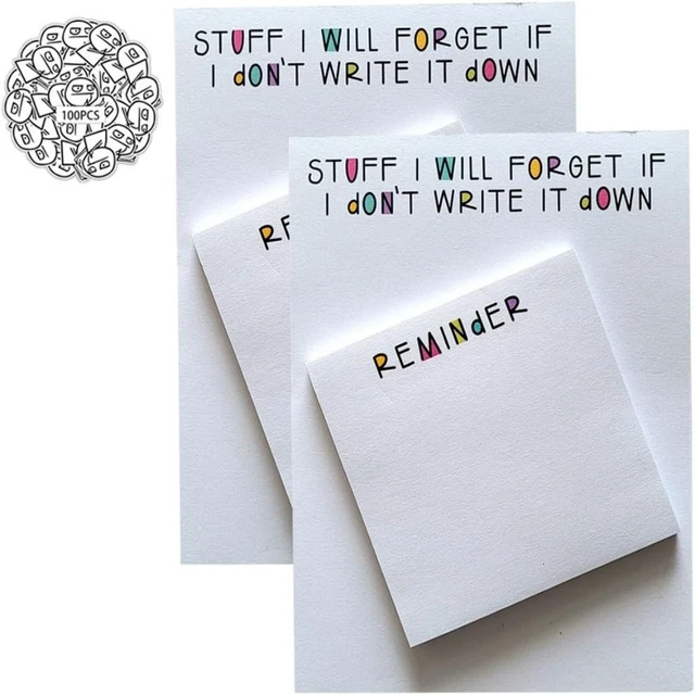 QUIRKY TO DO List Notebook Ideal Gift Memo Pad Creative Sticky Note