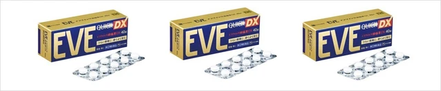 3 cajas EVE QUICK DX 40 tabletas para alivio del dolor de cabeza Japón