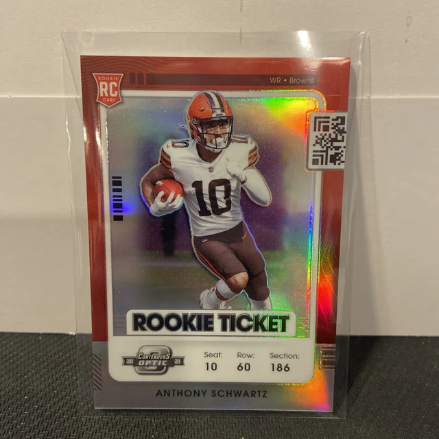 2021 Panini Contenders Optic Ticket Silver Prizm Anthony Schwartz #60 Rookie RC