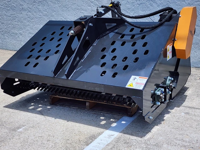 New Skid Steer Power Landscape Harley Rake Rock Hound Attachment w/Remote