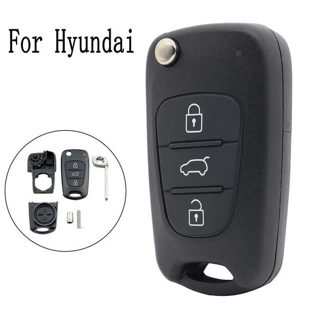 Chiave Pieghevole Auto Ricambio per Kia Hyundai iX35 iX20 i20 i30 Elantra Alloggiamento