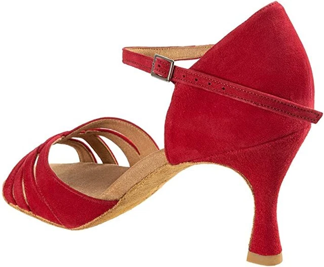 Chaussures danses de salon, femme RUMMOS R0383 rouge en 36, talon 7 cm 3