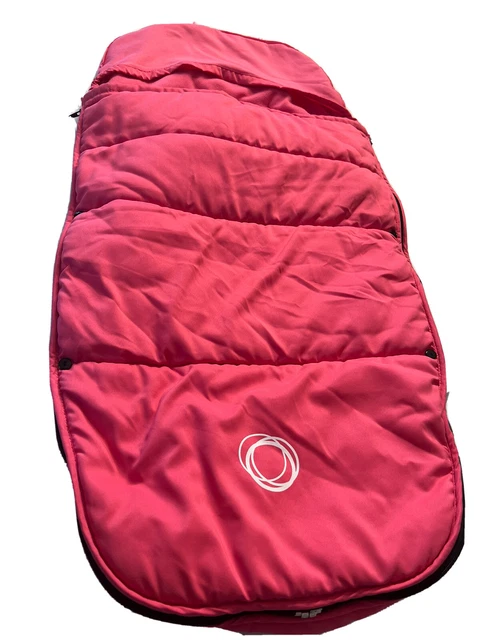 Bugaboo HOT PINK fleece Universal Footmuff