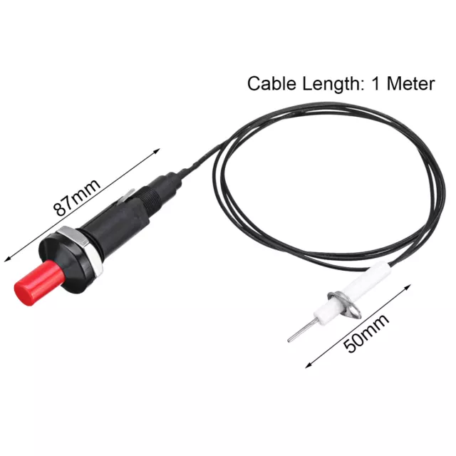 2X Universal Piezozünder Zündkerze Für Heizpilz Heizkörper Gasgrill Gaskocher 2