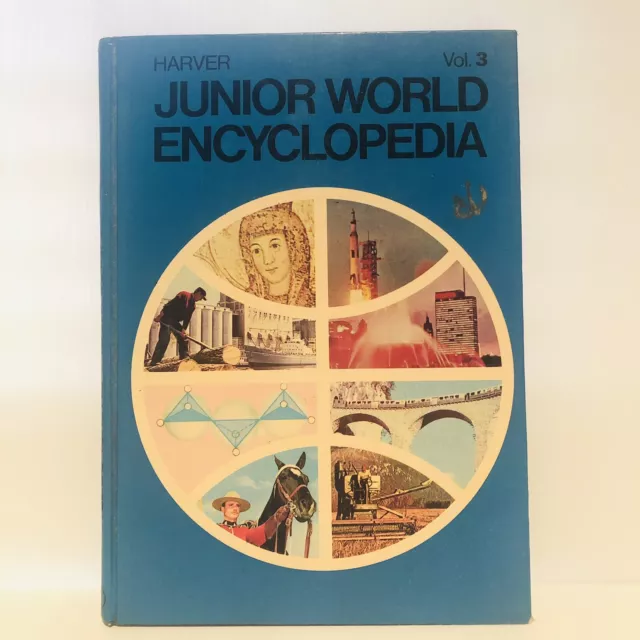 Harver Junior World Encyclopedia 1971 vintage books - Volume 3
