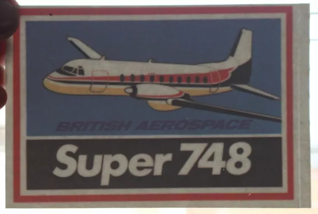 BAe British Aerospace Super 748 Window Sticker