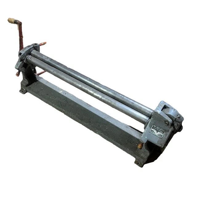 Pexto Peck Stow & Wilcox 381-D Vintage 36" 22 Gauge Soft Steel Slip Roll Former