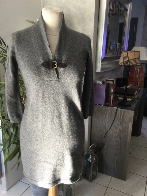 Pull UNIQLO En Pure Laine Vierge - Taille S/M, Gris, Occasion En Très Bon état