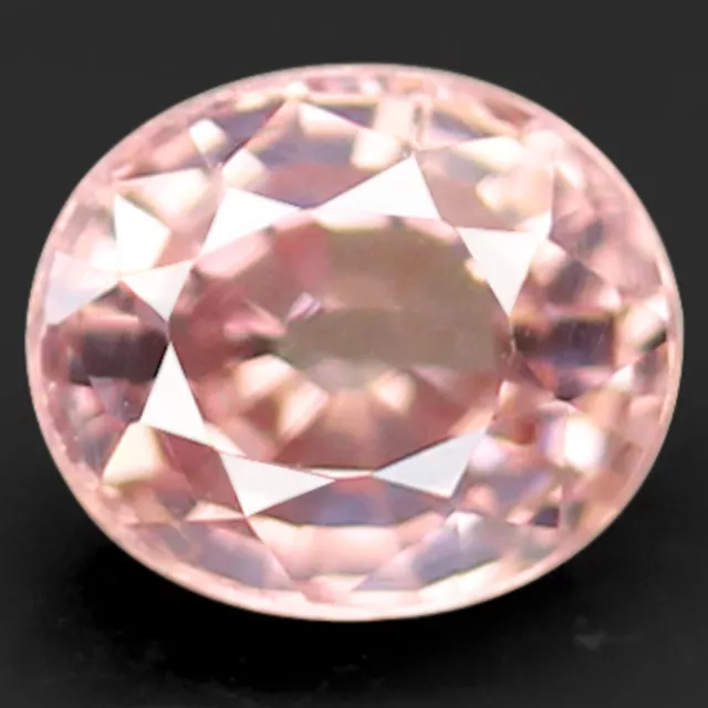 1.38ct.GEM PIECE BALLET PINK ZIRCON TANZANIA NATURAL GEMSTONE OVAL SHAPE IF