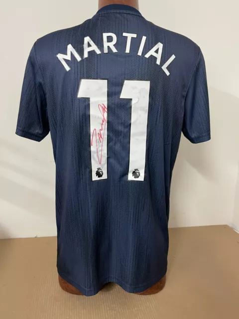 Maglia Manchester United Martial Shirt Jersey No Match Worn Vintage Signed Coa