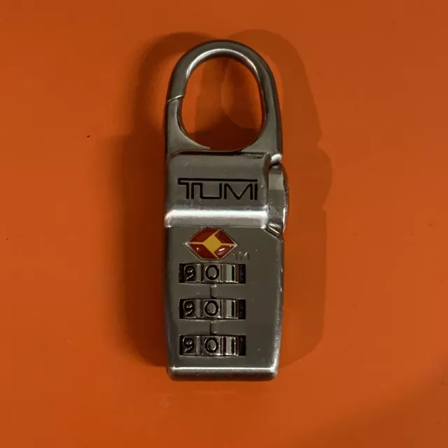Tumi Luggage Combination Lock TSA Approved - Chrome/Silver