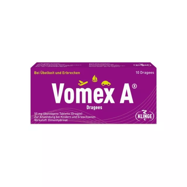 Vomex A Dragees, 10.0 St. Tabletten 11612657