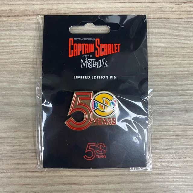 CAPTAIN SCARLET AND The Mysterons Limited Edition Pin Badge 50 Years captain-scarlet-and-the-mysterons-limited-edition-pin-badge-50-years