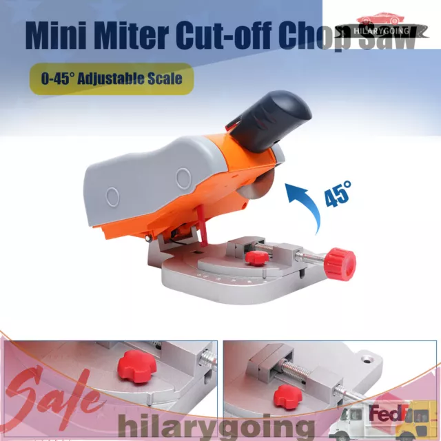 Mini 0°-45° Miter Saw Wood Metal Cutting Machine Bench Cut-off Chop Saw Set USA