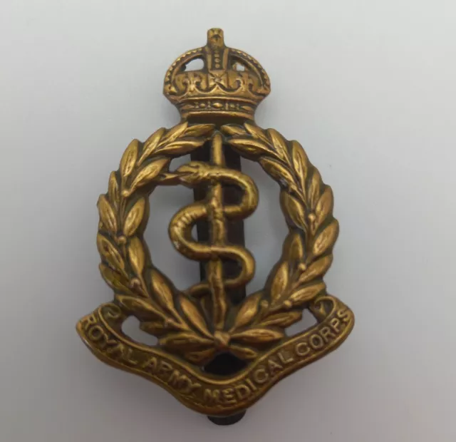 Royal Army Medical Corps Brass Badge, Fine Condition, Vintage