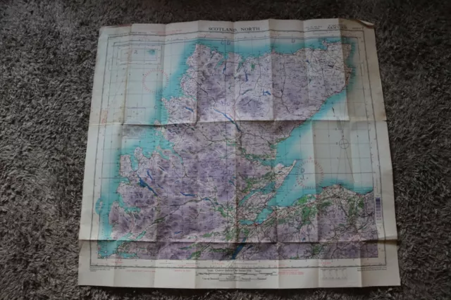 UK Forces World War 2 navigational map, Scotland, North