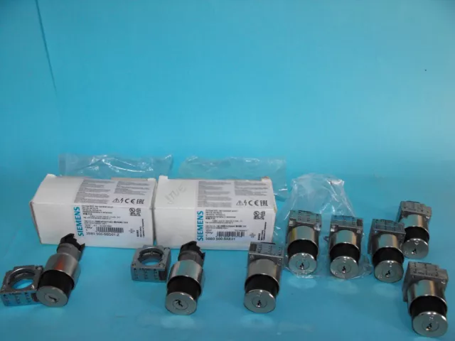 Siemens 3SB3500-5BD01-Z+3SB3500-5AE-31.key switch UCS.metal.key no.(LOT8PCS).NEW