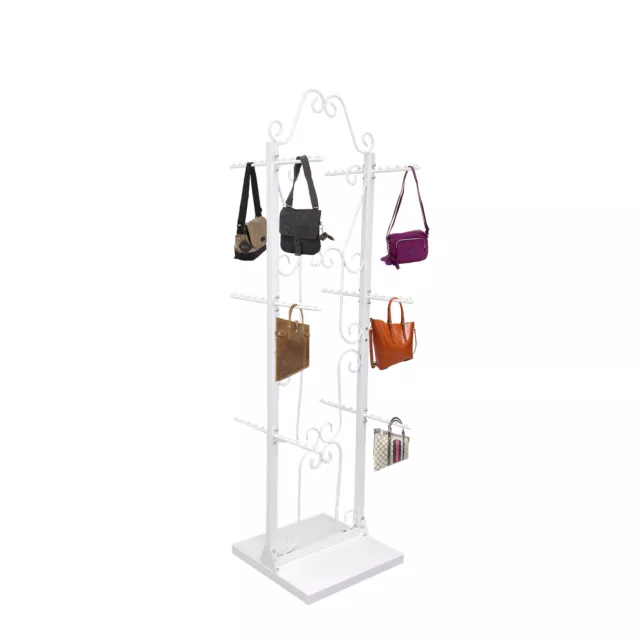 Two Sided Decorative Clothing Purse Jewelry Store Display Hanging Stand Rack