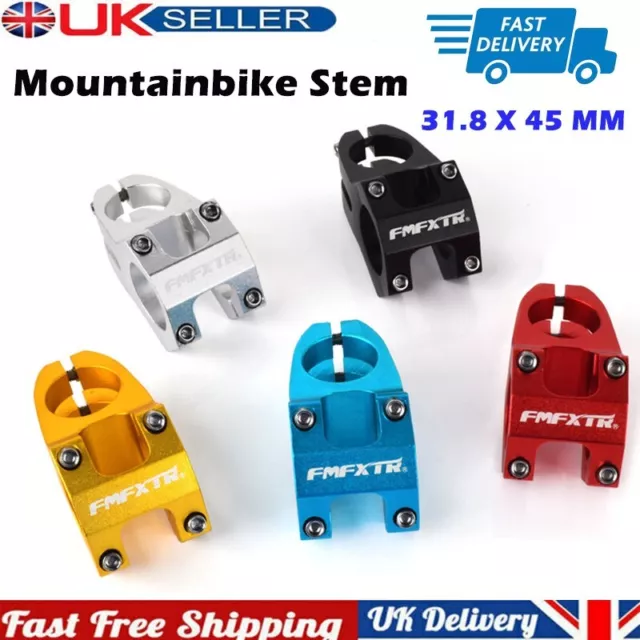 Cycling Bicycle Aluminium Alloy MTB Mountain Road Bike Handlebar Stem 31.8mm UK