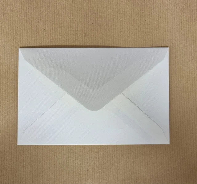 110 Buste Avorio 9X14 con chiusura a punta e fodera interna art. 3