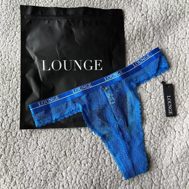 LOUNGE UNDERWEAR COBALT Blue Liberty Balcony Thong. Lounge Underwear Thong.  XS £14.00 - PicClick UK