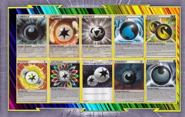 Lot de 10 Energies Spéciales - Cartes Pokemon Neuves Françaises - i