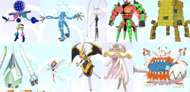 Shiny Ultrabeasts for Pokemon Sword and Shield + 10 Masterballs