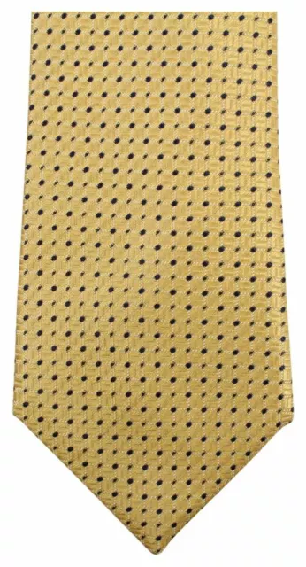 Knightsbridge Neckwear Mens Dotted Tie - Yellow/Navy