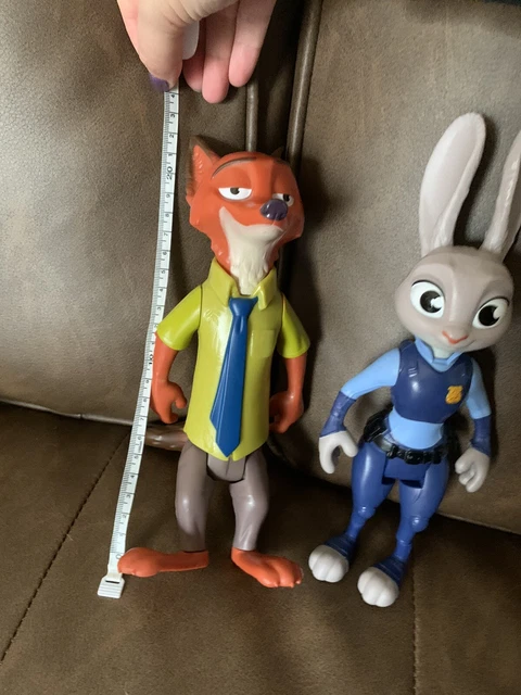 DISNEY ZOOTOPIA JUDY Hopps & Nick Wilde 22cm Action Figures Good ...