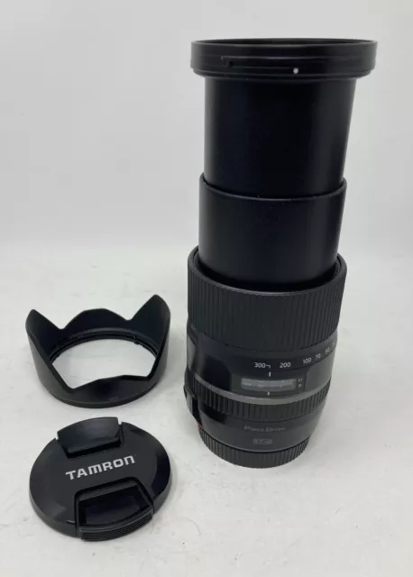 TAMRON 16-300 mm F/3.5-6.3 Di II VC PZD Macro Canon EF-S LENS HOOD AND BOTH CAPS