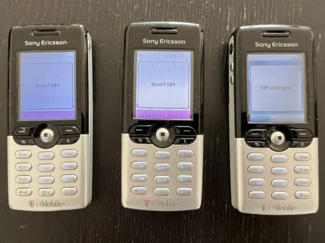 3 x Sony Ericsson T61 Mobiltelefone inkl. Netzteile, 2 x Datenkabel, Anleitungen