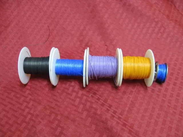 Mixed Lot KYNAR wire wrap wire 4) 100-200 ft. rolls + 1 Small Roll