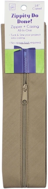 Cremallera June Sastre Zippity-Do-Done 18"-Camello -JT1616