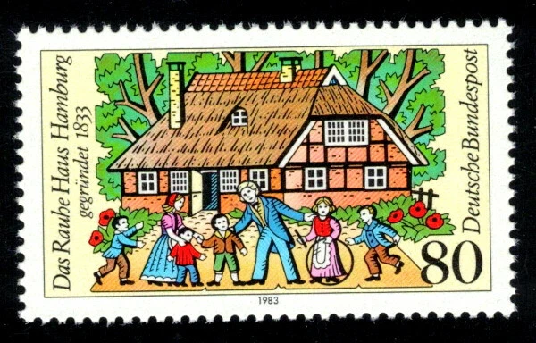 Bund 1186 , postfrisch / ** / Innere Mission , Das Rauhe Haus , Religion