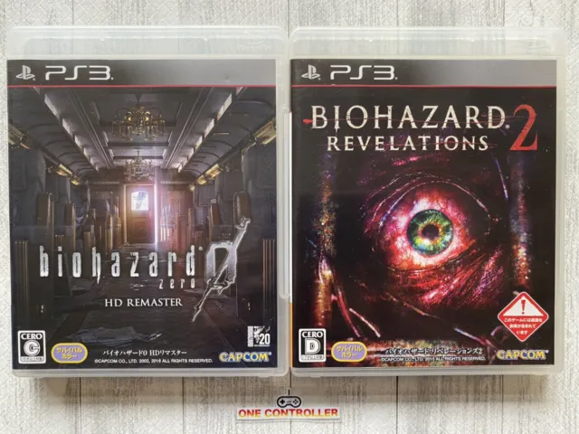 SONY PS3 Biohazard Resident Evil 0 Zero HD Remaster & Revelations 2 from Japan