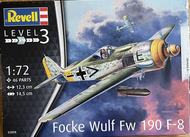 REVELL MODEL KIT Focke Wulf Fw 190 F-8 - 1:72 - Skill Level 3 £8.99 ...