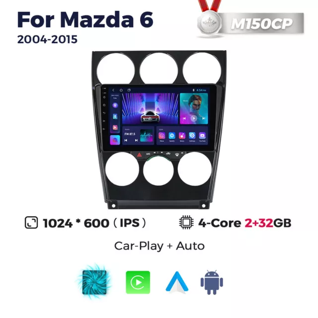 For Mazda 6 2004-2015 Android 13 Radio Car GPS Navi Stereo Carplay Head Unit 32G