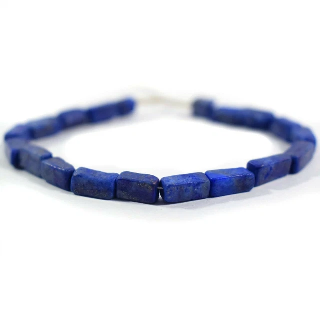 Perles de pierres précieuses en vrac lisses de forme carrée de Lapis Lazuli...