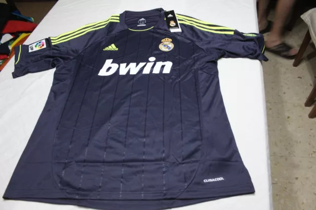 Camiseta Real Madrid Marca Adidas T/L Publicidad Bwin.com 110 Aniversario Shirt