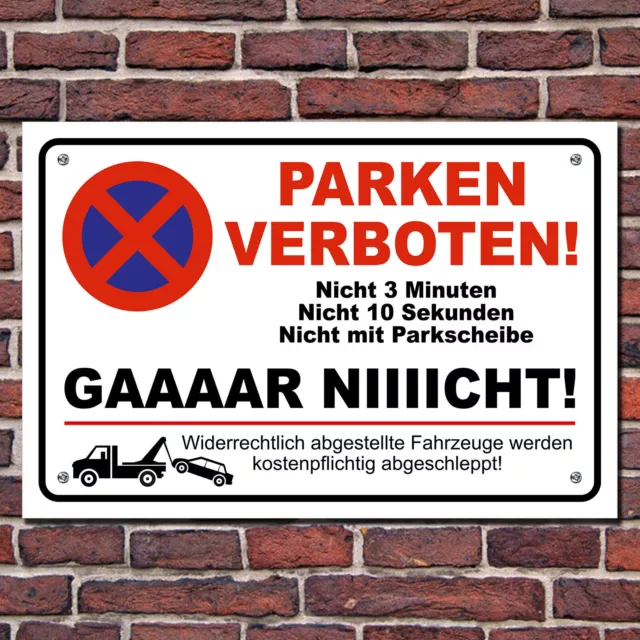 Parken verboten lustig Halteverbot Geht gaaar nicht Parkplatz Parkverbot Schild