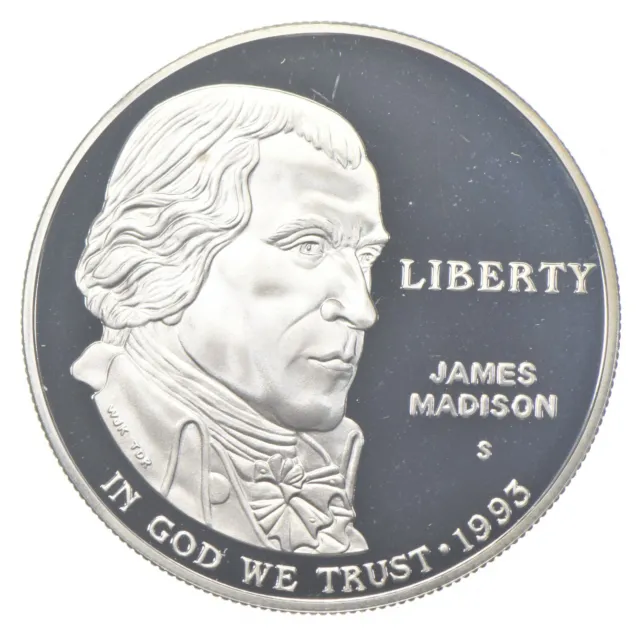 1993-S Proof Madison Bill of Rights Commemorative Silver Dollar $1 *0964