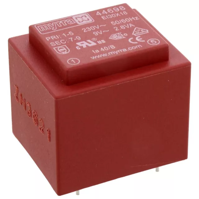 Transformateur 9V de Circuit Imprimé PCB 10VA 220V 230V AC 1111mA Encapsulé