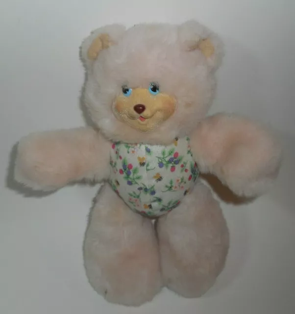 Vintage 1998 Fisher Price Sarahberry Pink Teddy Bear Stuffed Animal Plush Toy
