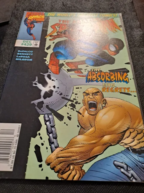 MARVEL COMICS THE AMAZING SPIDER-MAN DEC #429 COMIC BOOK!   e6721UXX